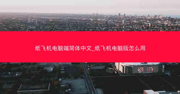 纸飞机电脑端简体中文_纸飞机电脑版怎么用