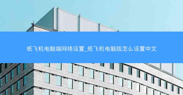 纸飞机电脑端网络设置_纸飞机电脑版怎么设置中文