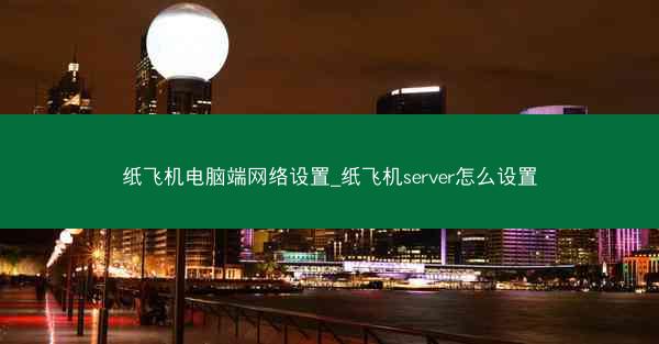 纸飞机电脑端网络设置_纸飞机server怎么设置