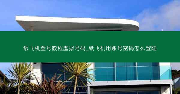 纸飞机登号教程虚拟号码_纸飞机用账号密码怎么登陆