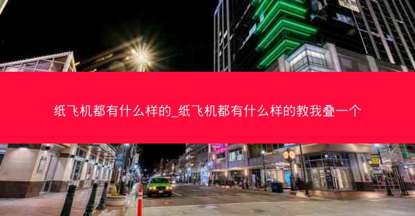 纸飞机都有什么样的_纸飞机都有什么样的教我叠一个