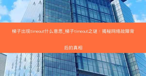 梯子出现timeout什么意思_梯子timeout之谜：揭秘网络故障背后的真相