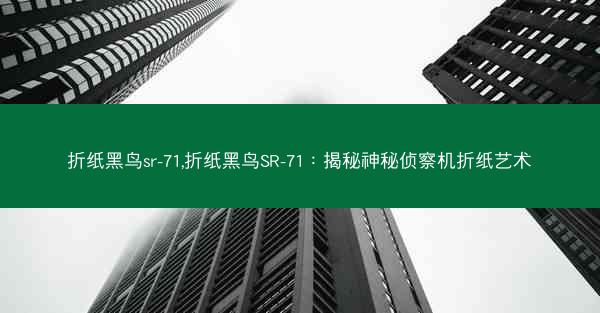 折纸黑鸟sr-71,折纸黑鸟SR-71：揭秘神秘侦察机折纸艺术