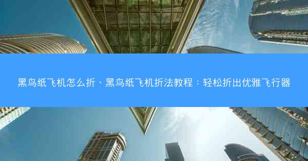 黑鸟纸飞机怎么折、黑鸟纸飞机折法教程：轻松折出优雅飞行器