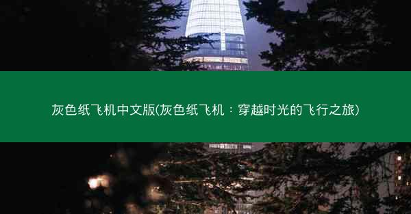灰色纸飞机中文版(灰色纸飞机：穿越时光的飞行之旅)