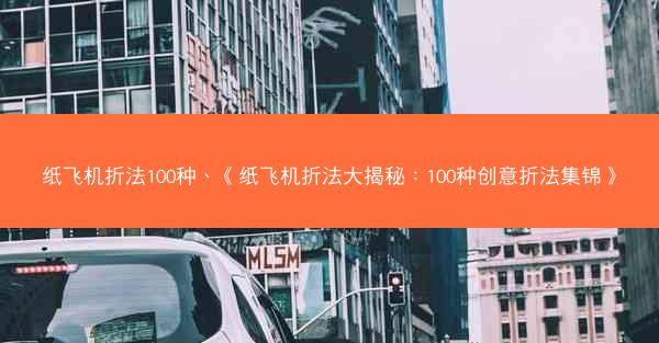 纸飞机折法100种、《纸飞机折法大揭秘：100种创意折法集锦》