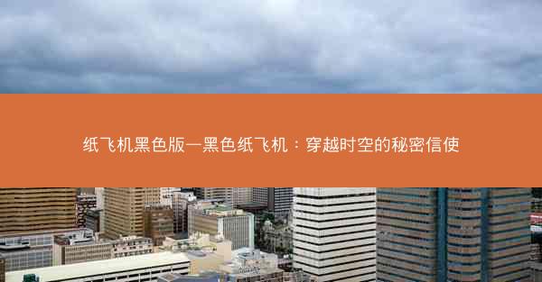 纸飞机黑色版—黑色纸飞机：穿越时空的秘密信使