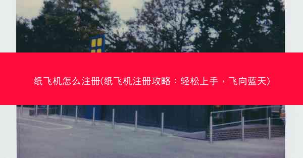 纸飞机怎么注册(纸飞机注册攻略：轻松上手，飞向蓝天)