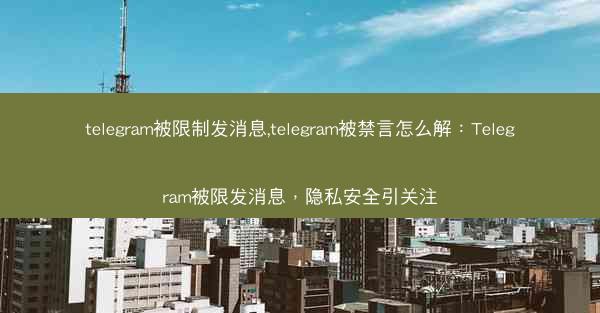 telegram被限制发消息,telegram被禁言怎么解：Telegram被限发消息，隐私安全引关注
